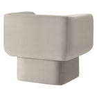 Modway - Tate Performance Velvet Chaise d’accent - Amande-Cadre en bois solide