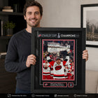 Frameworth - Nikolaj Ehlers 16 po H x 20 po l Cadre signature réplique Carolina Hurricanes Champions de la Coupe Stanley 2026 - Sous licence officielle LNH/AJLNH-Fabrique au Canada par Frameworth depuis 1992