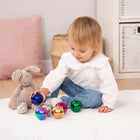 TickiT - Boules de réflexion sensorielles colorées mystérieuses - Lot de 6-Ils peuvent également explorer les sons et les mouvements parmi une variété de sphères aux contenus et couleurs différents