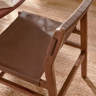 Modway - Sonora Cuir Fauteuil d’appoint de salle à manger - Brun de muscade-Arrivée entièrement assemblée
