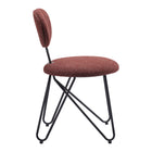 Zuo - Novi Chaise de salle à manger - Brun marron - Ensemble de 2-Garantie limitée de 3 ans