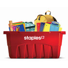 Staples - Le bac rouge réutilisable, Anglais-Rangement polyvalent: Parfait pour organiser la maison, le bureau ou les espaces extérieurs