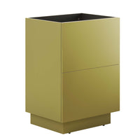 Modway - Quantum 32" Armoire de toilette de salle de bain (lavabo non inclus) - Or-Vanité de salle de bain moderne