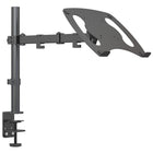 ShoppingAll - Support de bureau entièrement réglable pour ordinateur portable - Noir-Le bras et le plateau pour ordinateur portable (tous deux inclus) sont compatibles avec les schémas de montage VESA 75 mm x 75 mm ou 100 mm x 100 mm