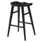Modway - Saville Dos sans dos Tabourets de comptoir - Noir - Ensemble de 2-7
