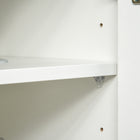 HOMCOM - Buffet latéral à haute brillance 31,1 po L avec 2 tiroirs - blanc-Couleur : Blanc brillant (cadre), Blanc (panneau) 