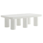 Modway - Cleo 54 po Rectangulaire Table basse - Blanc-Table basse rectangulaire