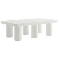 Modway - Cleo 54 po Rectangulaire Table basse - Blanc-Table basse rectangulaire