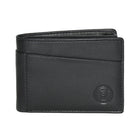 Club Rochelier - Portefeuille mince pliable pour homme avec carte d'identité amovible - Noir-10 emplacements pour cartes de crédit