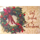 Rosedale - Cartes de souhaits Noël / Enveloppes - 5-1/2 po x 8 po - Meilleurs Voeux: Couronne de Noël - Paquet de 12-Cartes de souhaits qualité boutique
