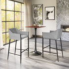 Zuo - Andover Tabouret de bar - Gris ardoise-Dimensions: 22,0 po L x 22,4 po L x 40,0 po H