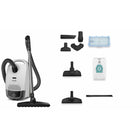 Miele - Aspirateur-traîneau Guard S1 Parquet Flex - Blanc-Performance de filtration exceptionnelle - Le système de filtration avancé retient 99,99 % des particules de poussière aussi petites que 0,4 µm.
