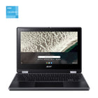 Acer - Ordinateur portable à écran tactile 11,6po R753T-C0BW + 3 mois Google AI Pro,Celeron N4500,64Go Emmc SSD,8Go RAM,ChromeOS-Durabilité de qualité militaire - La carrosserie résistante aux chocs testée selon la norme militaire (MIL-STD 810H1) résiste à toutes sortes d’usure quotidienne. Le pare-chocs absorbant les chocs et la conception renforcée protègent l’appareil contre les chutes jusqu’à 122 cm et jusqu’à 60 kg de force vers le bas. Les supports élargis et les ports d’E/S renforcés protègent contre
