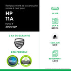 CIG - Cartouche de toner Q6511A HP 11A remise à neuf - rendement standard - noir- Écologique : Remanufacturé à partir d'une cartouche HP originale recyclée