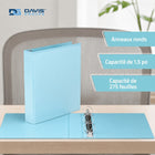 Davis Group - Classeurs à anneaux économiques anneaux ronds de 1,5 po - turquoise - paquet de 6-Elle présente des pochettes transparente à l'interieur de la couverture avant et arrière ce qui permet de protéger les documents