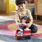 Magna-Tiles - Ensemble de construction magnétique Caserne de pompiers 50 pièces-Idéal à offrir en cadeau: C’est un excellent cadeau pour les enfants de 3 ans et plus qui aiment l’aventure