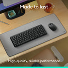 Logitech - Ensemble souris et clavier sans fil Bluetooth MK250 - Rose-Confort: les touches profilées hautes et les pieds d’inclinaison réglables rendent la frappe agréable	