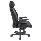 Nightingale - Fauteuil de direction à dossier haut President - Noir-Bras réglables en hauteur avec accoudoirs en polyuréthane
