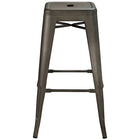 Modway - Promenade Dos sans dos Tabouret de bar - Brown-Capsules de pied sans marques