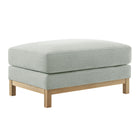 Modway - Roscoe Tissu Ottoman - Brume-Ottoman rectangulaire moderne