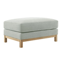 Modway - Roscoe Tissu Ottoman - Brume-Ottoman rectangulaire moderne