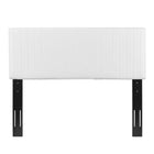 Modway - Keira Imitation cuir Tête de lit complète / Queen, Blanc-Surface facile à nettoyer