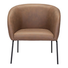 Zuo - Quinten Fauteuil d’appoint - Brun vintage-Confort moelleux et matériaux durables
