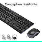 Logitech MK270 Combo Clavier et Souris Sans Fil pour Windows-Cette souris sans fil compacte est conçue pour être confortable pour les droitiers et gauchers, son curseur permet une navigation en douceur sur la plupart des surfaces