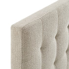Modway - Lily Rembourré Tête de lit King Size, Gris colombe-Assemblée requise
