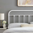 Modway - Sage Métal Tête de lit jumelée, Blanc-Style de ferme moderne