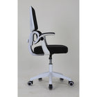 Brassex - Wallace Chaise de travail - noire/blanche-Accoudoirs fixes