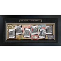 Original Six Buildings 16X35 - Impression encadree - 39" x 20"-Qualité supérieure - print framed