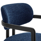Modway - Elio Tonneau Tissu et métal Chaise à manger - Marine noire-10