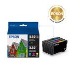 Epson - Cartouches d'encre T232 - Noir Grande Capacité/Couleur standard CMJ-Original