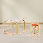Qaba - Ensemble table et chaises pour enfants, table et ensemble de 4 chaises pour tout-petits - multicolore-Design léger et empilable pour économiser de l'espace précieux  
