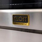 Kucht - 36 po Série KXP Cuisinière double énergie Propane - Acier inoxydable/Or-Boutons de commande en or de haute qualité
