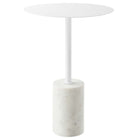 Modway - Lyric Manche Table d’appoint - Blanc blanc-Table en fer et piédestal