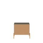 Manhattan Comfort - Table de nuit moderne Jasper 25,15" - Gris-17,51 po L x 25,15 po l x 22,08 po H