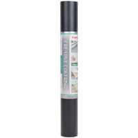 Kittrich Corporation - Con-Tact Revêtement adhésif créatif de marque, noir, 18 po x 50 ft-Revêtement auto-adhésif polyvalent : Notre support auto-adhésif collera à n'importe quelle surface lisse ! Cela rend le Creative Covering idéal pour couvrir les étagères, les armoires, les armoires, les murs de doublure, les tiroirs et pour tout projet artistique ! Des projets de bricolage à la protection des meubles et des projets scolaires de votre enfant aux rénovations de pièces entières Les doublures d'étagère Con