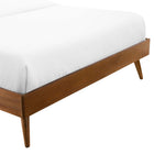 Modway - Margo Bois Cadre de lit à plateforme jumelée, Noyer-Rubberwood Legs