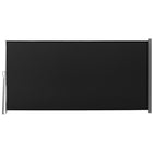 Outsunny - store latéral rétractable 118 po x 63 po avec résistance aux rayons UV et au vent - noir-Stores latéraux flexibles pour une utilisation en extérieur et en intérieur
