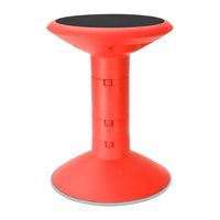 Storex - Tabouret Réglable 12-18 po - Base Antidérapante - Noir-Poignées intégrées pour un transport facile, même pour les enfants plus petits