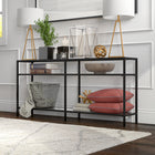 Hudson&Canal - Console Sivil 64" L - Bronze noirci-Caractéristiques assemblage facile