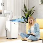 HOMCOM climatiseur portable 12000 BTU avec déshumidificateur et ventilateur - blanc-Double affichage LED, panneau tactile et télécommande pour un contrôle facile 