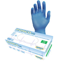 Ronco - Gant Nitrile N2, Bleu, Grand, Paquet de 100-Bleu