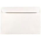 JAM Paper Enveloppes format livret à rabat droit gommé, 7 1/2 x 10 1/2 po, blanches, 200 par paquet-Blanc
