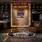Leon Draisaitl Oilers 2025 SCF OT Celebration -H - Toile encadree - 31" x 22"-Dimensions finales: 31.5x22.5