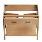 Modway - Zaire 36" Armoire de toilette de salle de bain (lavabo non inclus) - Naturel-Placage de grains de bois