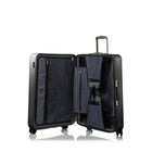 Champs - Ensemble de 3 valises extensibles de la Luxe - Noir-Poignées supérieures et latérales