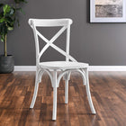 Modway - Gear Fauteuil d’appoint de salle à manger - Blanc-6